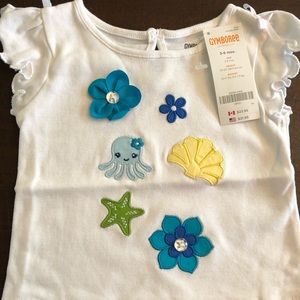 NWT Gymboree 3-6 months Sea Splash Top